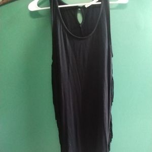 Black fringe dress